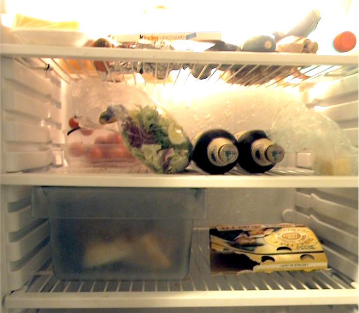 Picture Of Open Refrigerator With Food